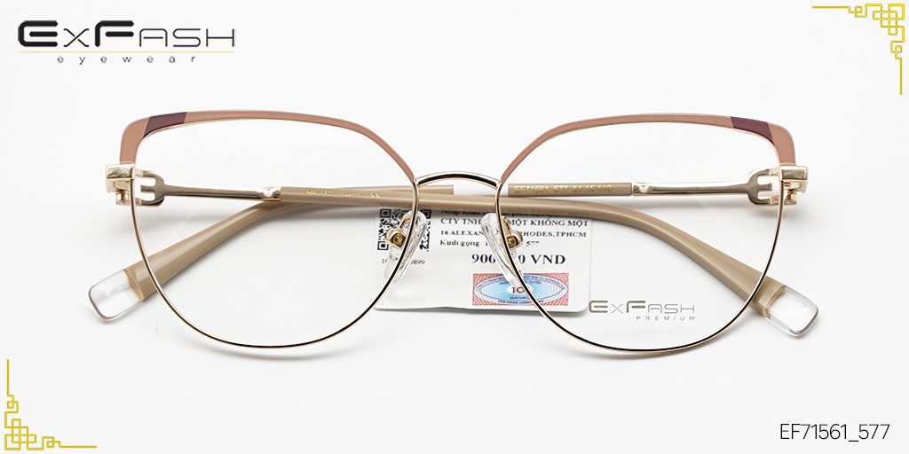 Gọng Kính Hợp Kim Exfash EF71561_577 - Hover