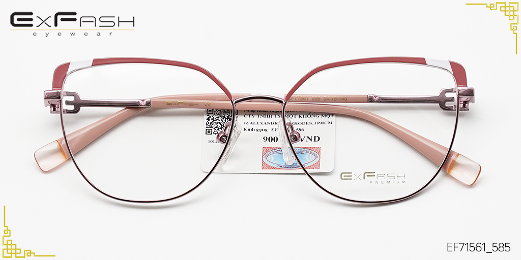 Gọng Kính Hợp Kim Exfash EF71561_585 - Hover