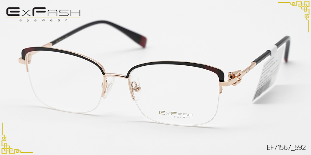 Gọng Kính Hợp Kim Exfash EF71567_592