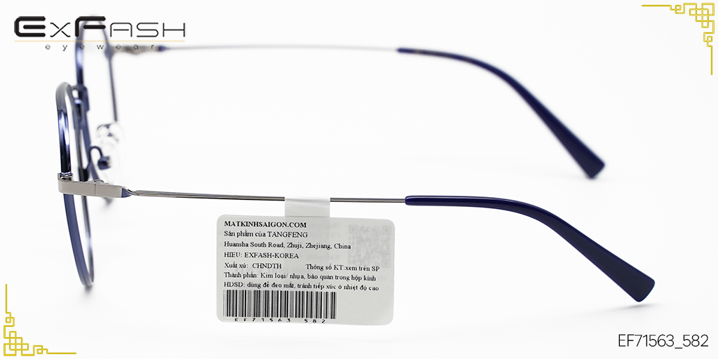 Gọng Kính Hợp Kim Exfash EF71563_582 - Hình 6