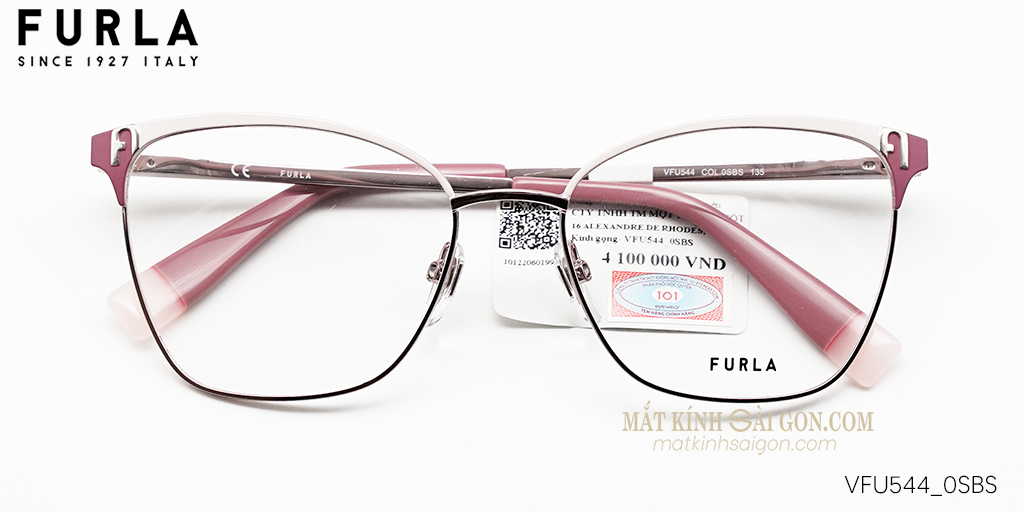 Gọng Kính Furla VFU544 0SBS - Hover
