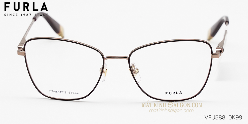 Gọng Kính Furla VFU588 0K99 - Hình 3