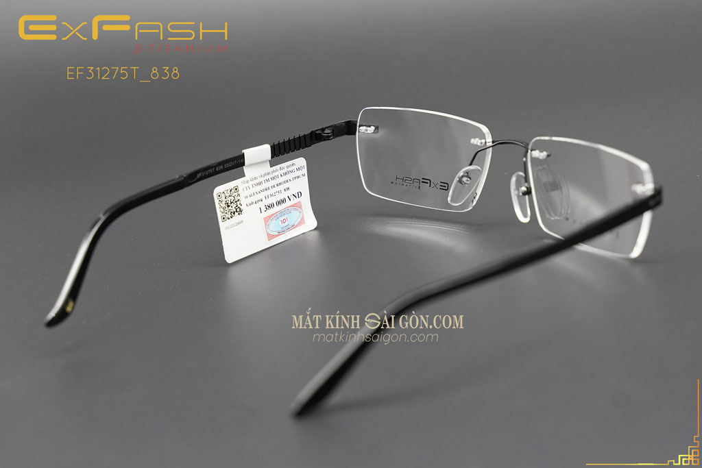 Gọng Kính Khoan Exfash  EF31275T 838 - Hình 4
