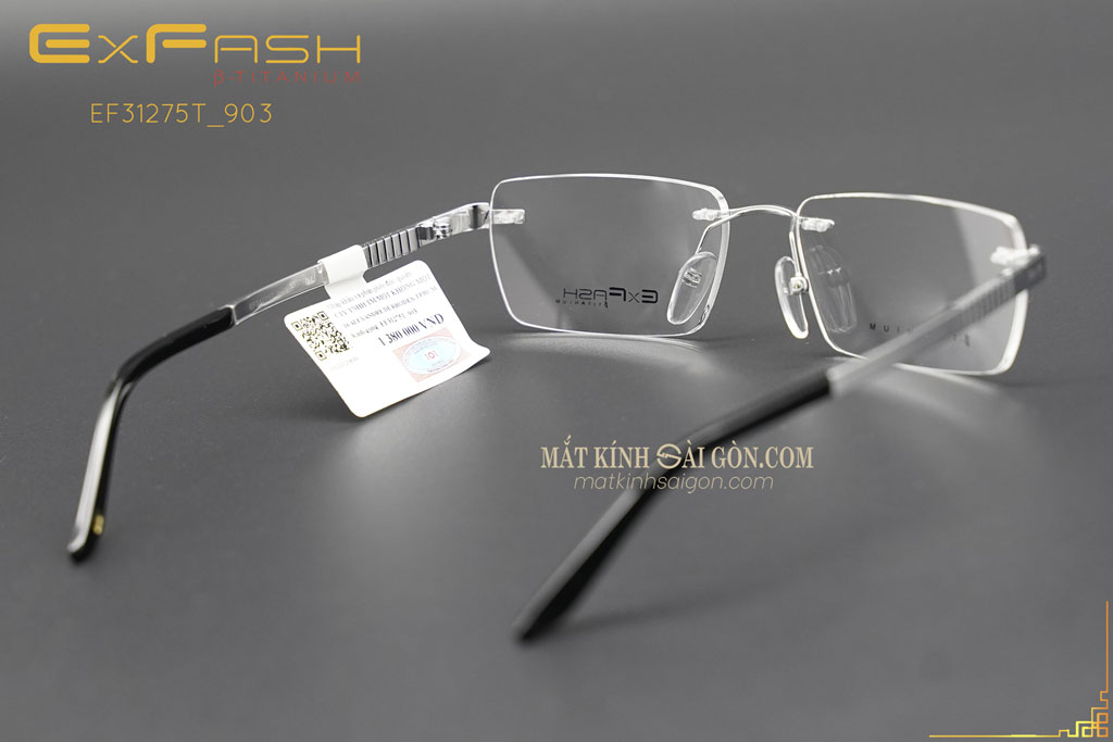 Gọng Kính Khoan Exfash EF31275T 903 - Hình 4