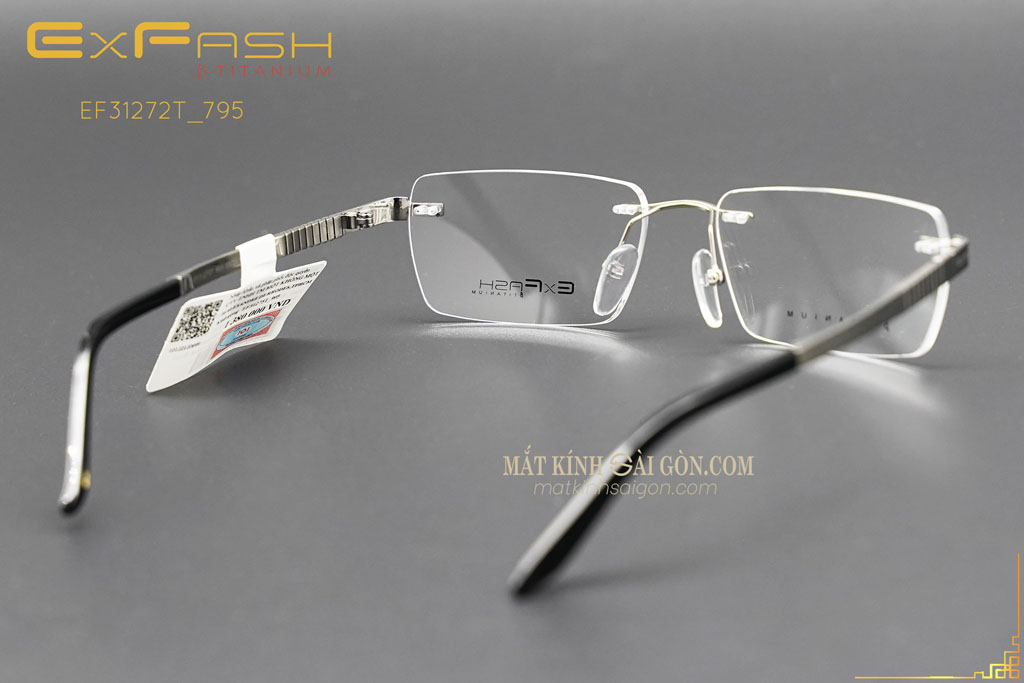 Gọng Kính Khoan Exfash EF31275T 905 - Hình 4