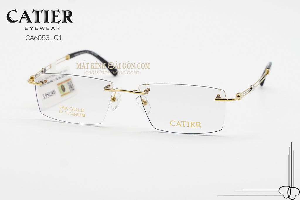 Gọng Kính Khoan Catier CA6053 C1