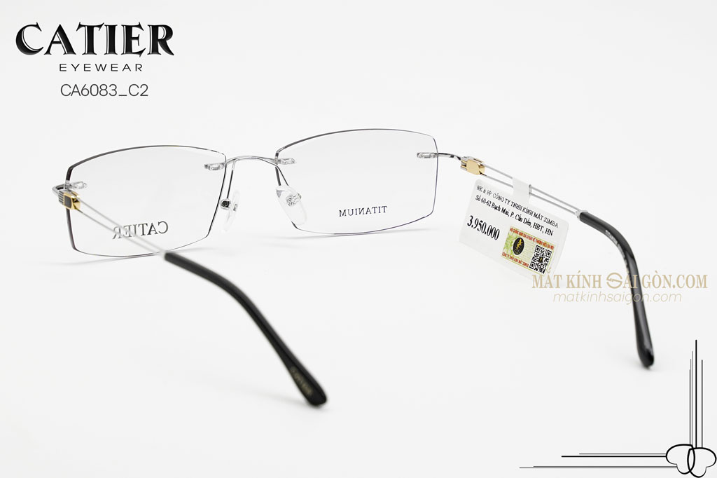 Gọng Kính Khoan Catier CA6083 C2 - Hình 4