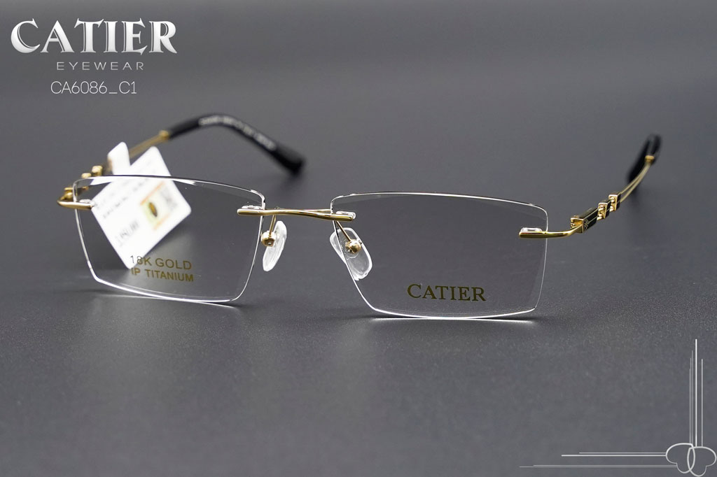 Gọng Kính Khoan Catier CA6086 C1