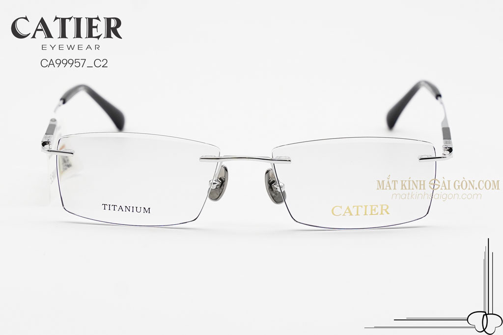 Gọng Kính Khoan Catier CA99957 C2 - Hình 3