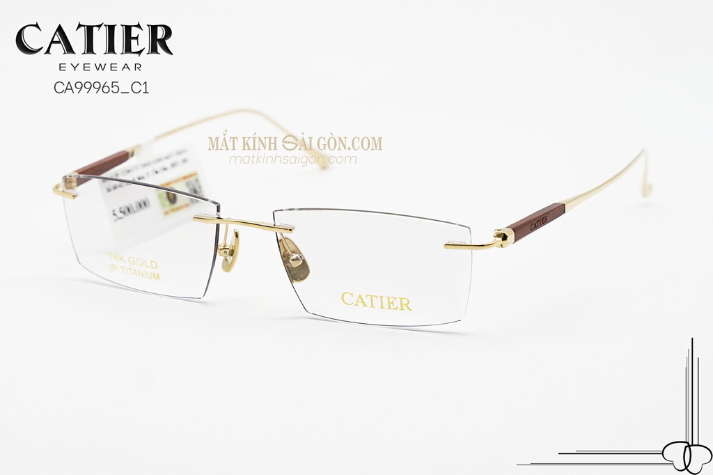 Gọng Kính Titanium Catier CA99965 C1 - Hình 5