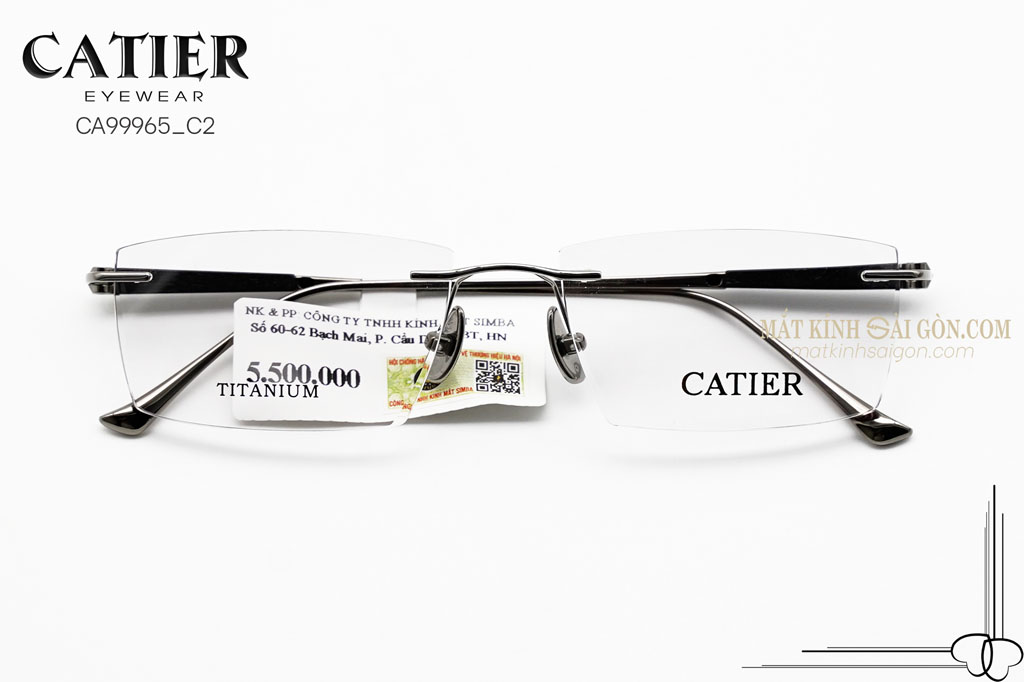 Gọng Kính Titanium Catier CA99965 C2 - Hover
