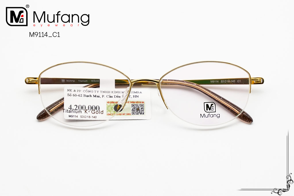 Gọng Kính Titanium Mufang M9114 C1 - Hover