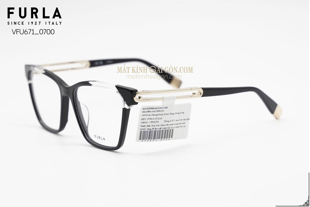 Gọng Kính Furla VFU671 0700 - Hình 5