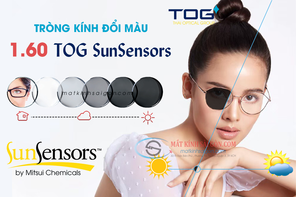 Tròng Kính 1.60 Đổi Màu TOG SunSensors