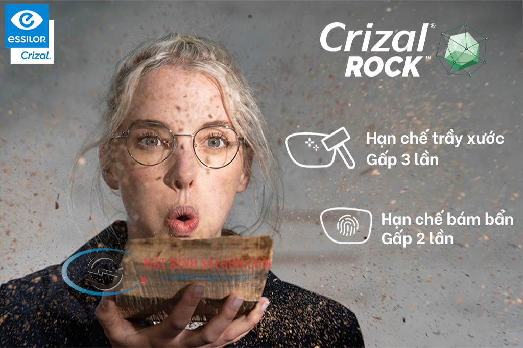 TRÒNG KÍNH 1.56 ESSILOR CRIZAL ROCK - Hover