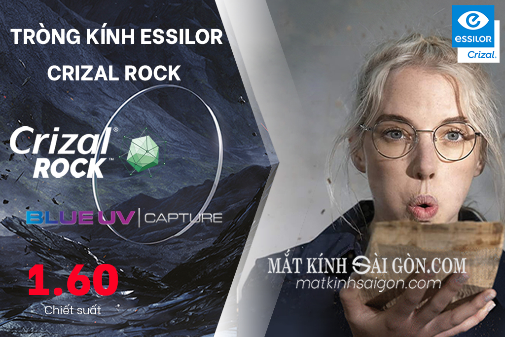 TRÒNG KÍNH 1.60 ESSILOR CRIZAL ROCK