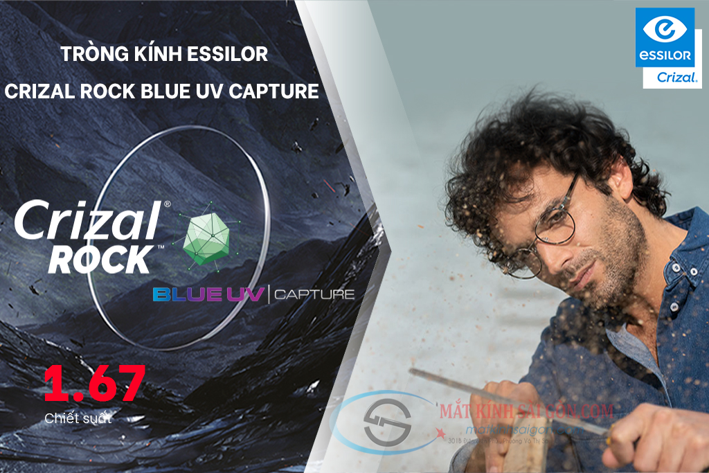 TRÒNG KÍNH 1.67 ESSILOR CRIZAL ROCK