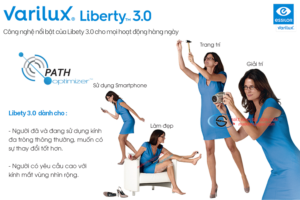 Tròng Kính Đa Tròng 1.50 Essilor Varilux Liberty 3.0 - Hover