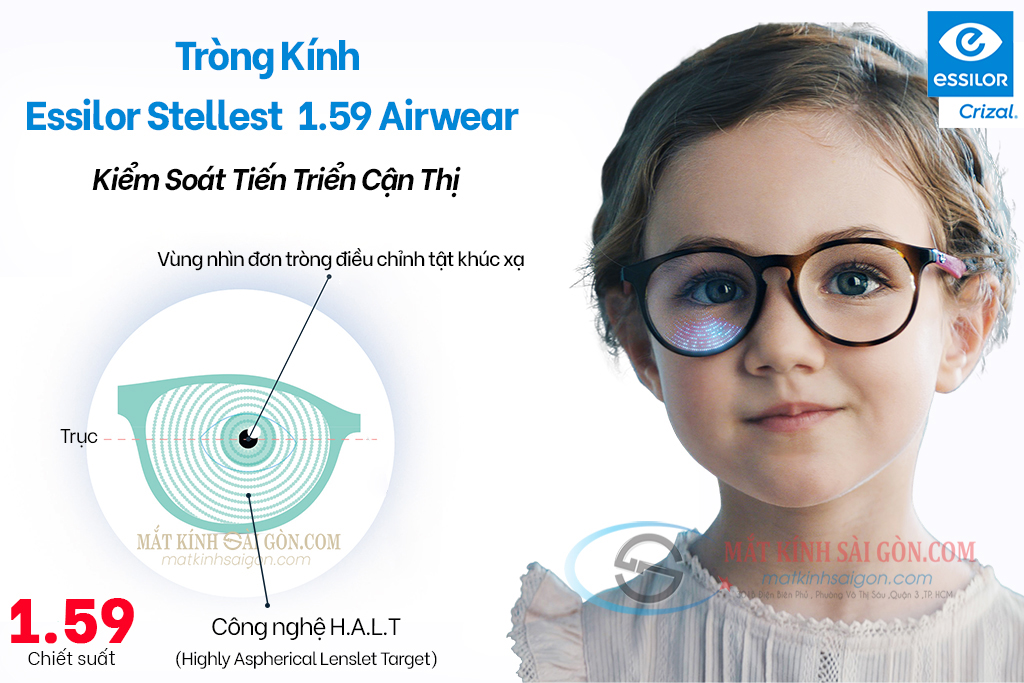 TRÒNG KÍNH ESILOR STELLEST 1.59 AIRWEAR